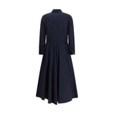 Ella Blue Cotton Casual Dress